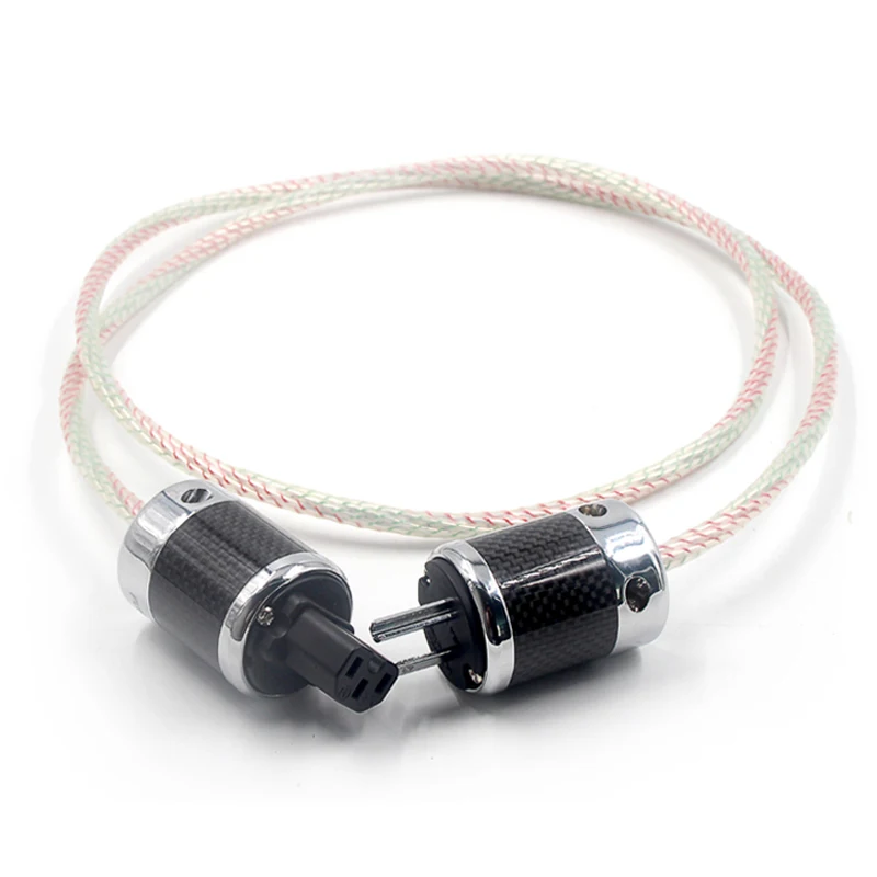 vahalla 7N silver plated OCC power cable with carbon fiber US/EU version plugs connector
vahalla 7N silver plated OCC power cable with carbon fiber US/EU version plugs connector
