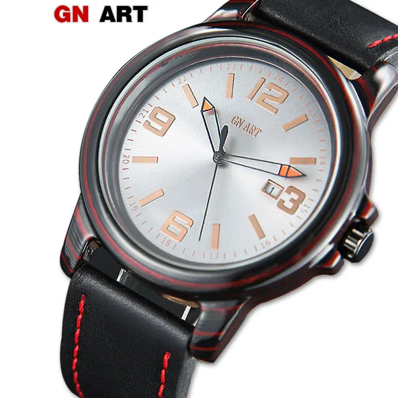 GNART Men's Watch Carbon Fibre Waterproof Watches Relogio Masculino Black Sports Wristwatch Men Leather Strap Top Luxury
GNART Men's Watch Carbon Fibre Waterproof Watches Relogio Masculino Black Sports Wristwatch Men Leather Strap Top Luxury