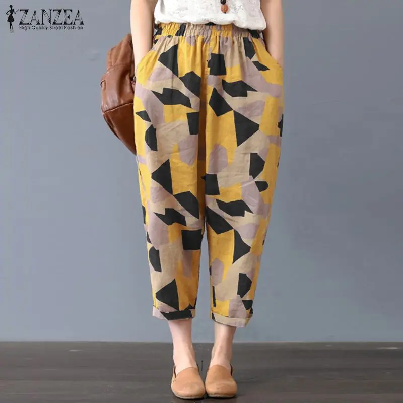 ZANZEAPrint Trousers Women's Harem Pants 2022 Summer Autumn Linen Pantalon Female Fashion Polka Dot Cropped Pant
ZANZEAPrint Trousers Women's Harem Pants 2022 Summer Autumn Linen Pantalon Female Fashion Polka Dot Cropped Pant