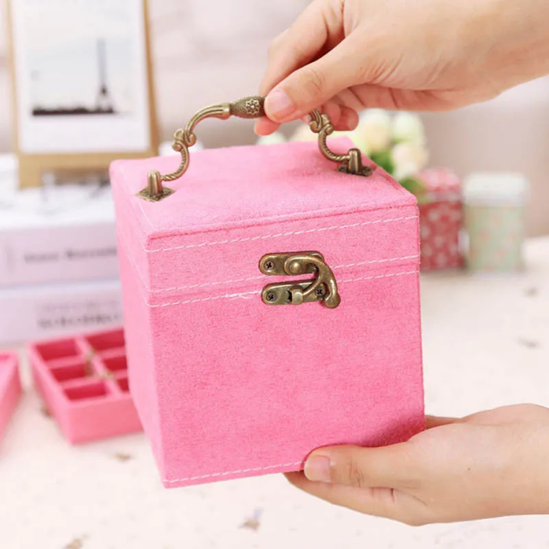 European Retro Princess Jewelry Box Three-layer Storage Box Earrings Necklace Display Tray Rack Portable Cosmetic Organizer
European Retro Princess Jewelry Box Three-layer Storage Box Earrings Necklace Display Tray Rack Portable Cosmetic Organizer