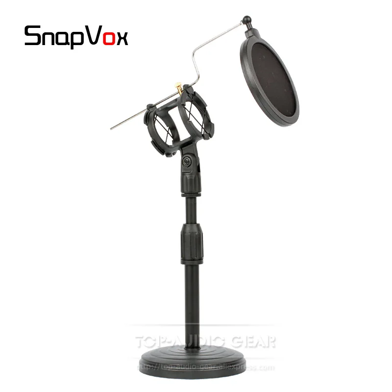 Настольный микрофонный Стенд + ударное крепление поп фильтр для SENNHEISER E614 E91 E 614 914
