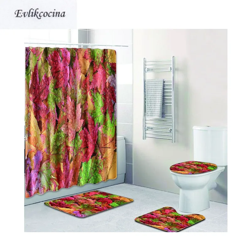 Free Shipping 4pcs Colored Maple Leaf Banyo Paspas Bathroom Carpet Toilet Bath Mat Set Nonslip Tapis Salle De Bain Alfombra Bano
Free Shipping 4pcs Colored Maple Leaf Banyo Paspas Bathroom Carpet Toilet Bath Mat Set Nonslip Tapis Salle De Bain Alfombra Bano
