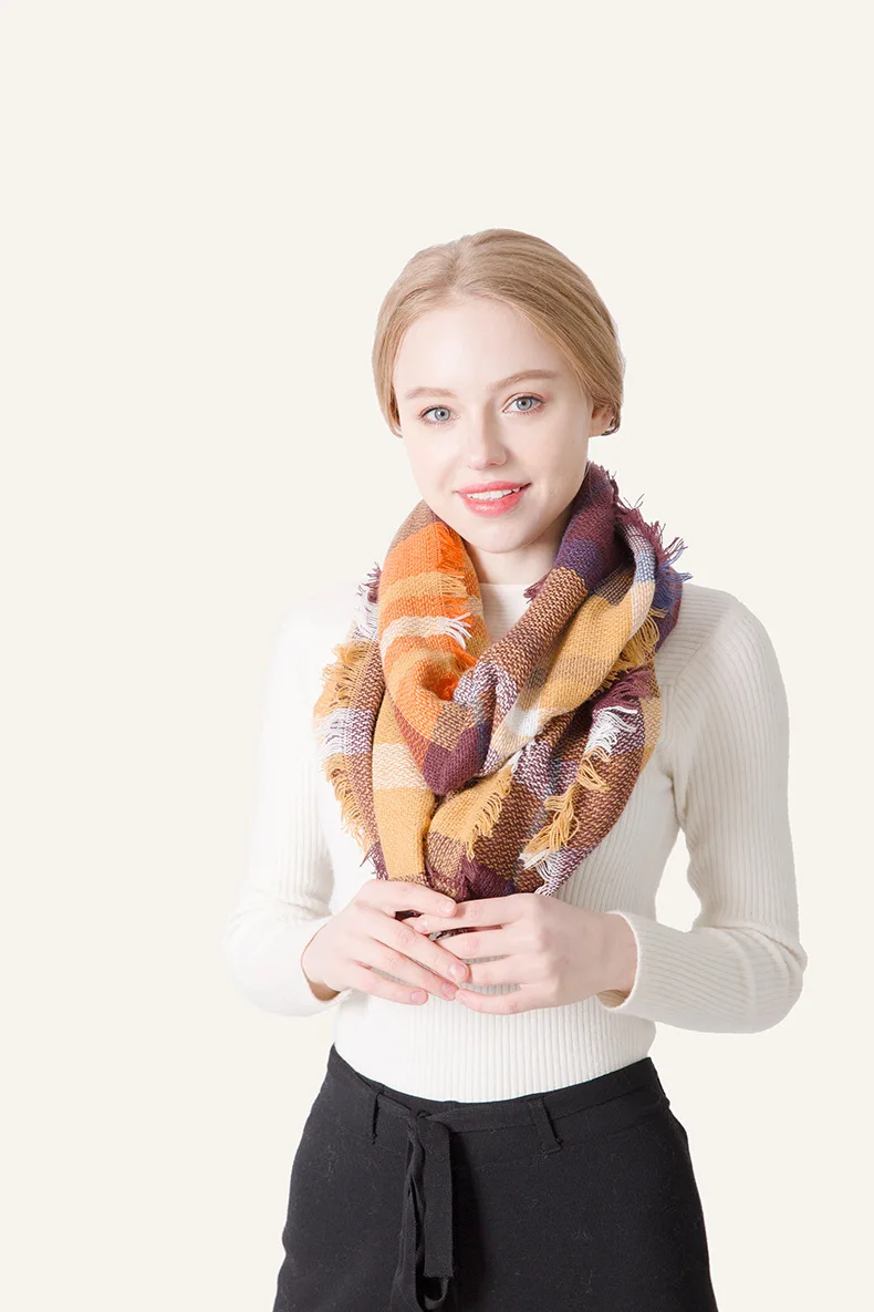 2019 NEW Women Big Brand Ring Plaid Shawl Lady Winter Warm Fashion Scarves & Wraps
2019 NEW Women Big Brand Ring Plaid Shawl Lady Winter Warm Fashion Scarves & Wraps
