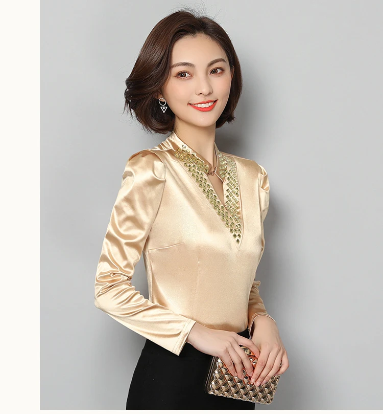 new arrived 2021 Spring blouse women V-Collar shirts female long sleeve shirts office lady thin bottoming D476 30
new arrived 2021 Spring blouse women V-Collar shirts female long sleeve shirts office lady thin bottoming D476 30
