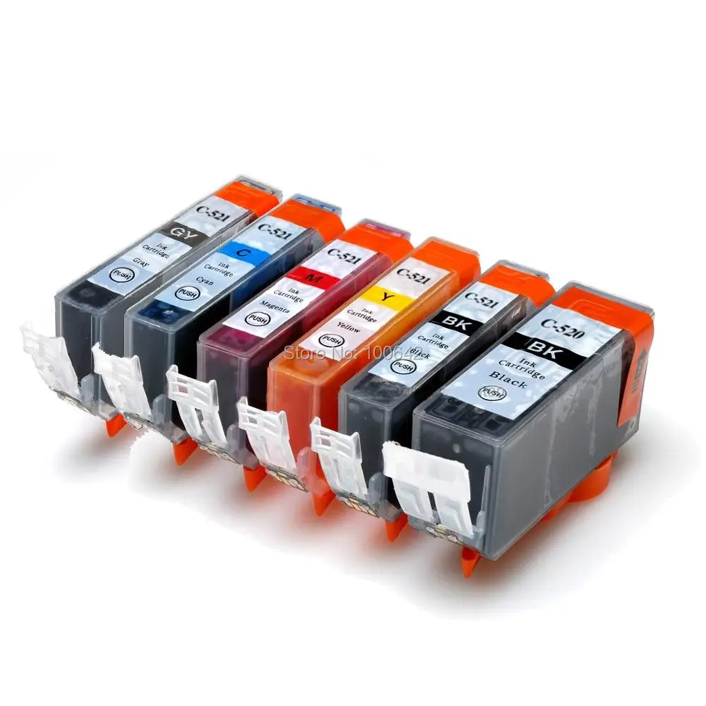 YOTAT 6pcs Compaible ink cartridge PGI 520 PGI-520XL PGI-520 CLI-521 for Canon Pixma MP980 printer
YOTAT 6pcs Compaible ink cartridge PGI 520 PGI-520XL PGI-520 CLI-521 for Canon Pixma MP980 printer