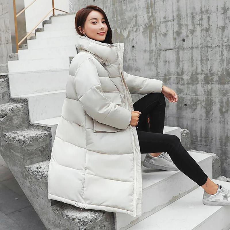 Winter jacket women 2018 Loose Plus size Thicken Stand Warm Long Coat Down Cotton Padded Jacket Outwear Parka feminina
Winter jacket women 2018 Loose Plus size Thicken Stand Warm Long Coat Down Cotton Padded Jacket Outwear Parka feminina