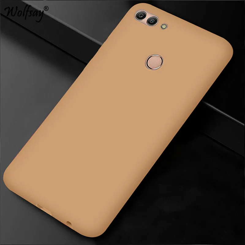 Чехол для Huawei Y9 2018 мягкий ТПУ резиновый матовый защитный чехол телефона Бампер |