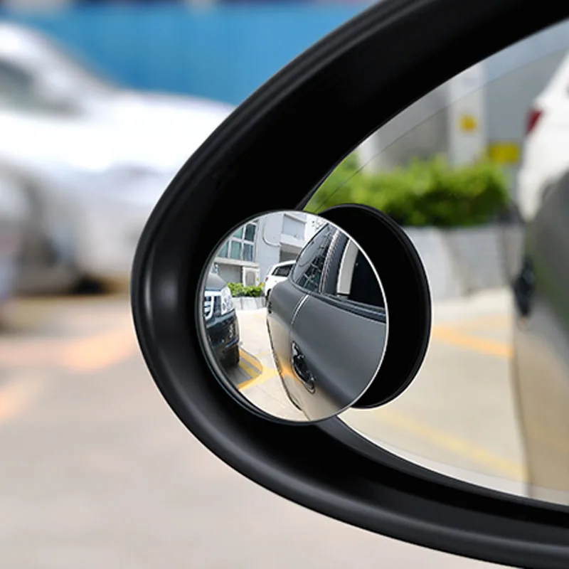 Автомобильное 360 широкое круглое выпуклое зеркало заднего вида маленькое для Audi