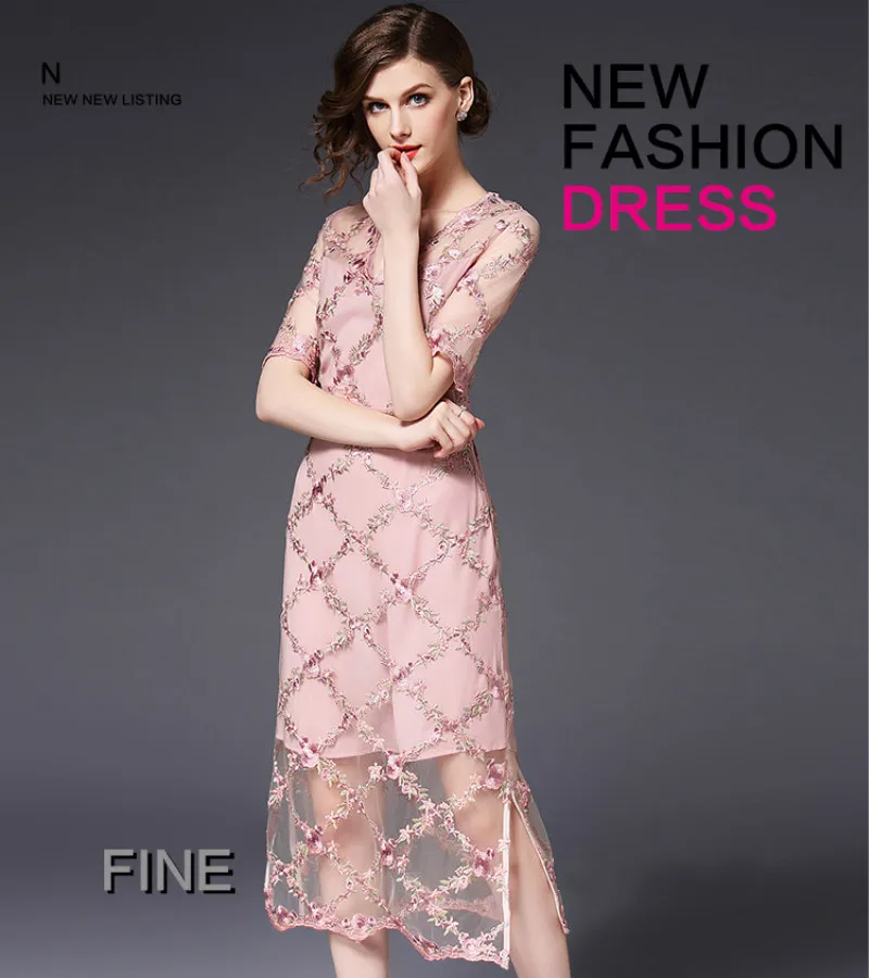 Pink V-neck Lady Bodycon lace Dress 2018 Summer Autumn Elegant Retro Party Lace Eyelet Hem Slit Dresses New
Pink V-neck Lady Bodycon lace Dress 2018 Summer Autumn Elegant Retro Party Lace Eyelet Hem Slit Dresses New