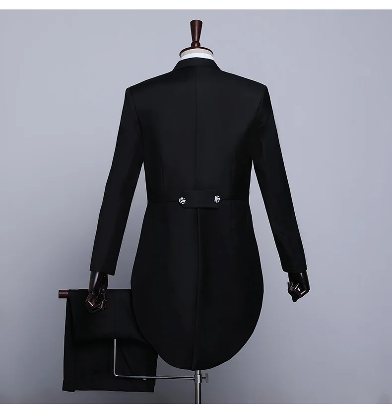 PYJTRL Male Fashion Black Navy Blue White Floral Lapel Wedding Grooms Tailcoat Tuxedo Evening Party Costumes Singers Suit Men
PYJTRL Male Fashion Black Navy Blue White Floral Lapel Wedding Grooms Tailcoat Tuxedo Evening Party Costumes Singers Suit Men