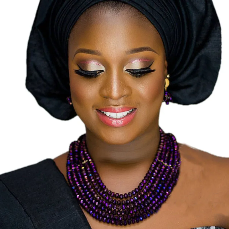 Dudo Jewelry Dark Purple / Grape African Necklace Set for Women Beaded 6 Layers 6 mm Crystal Womens Costume Jewelry Set 2019 New
Dudo Jewelry Dark Purple / Grape African Necklace Set for Women Beaded 6 Layers 6 mm Crystal Womens Costume Jewelry Set 2019 New