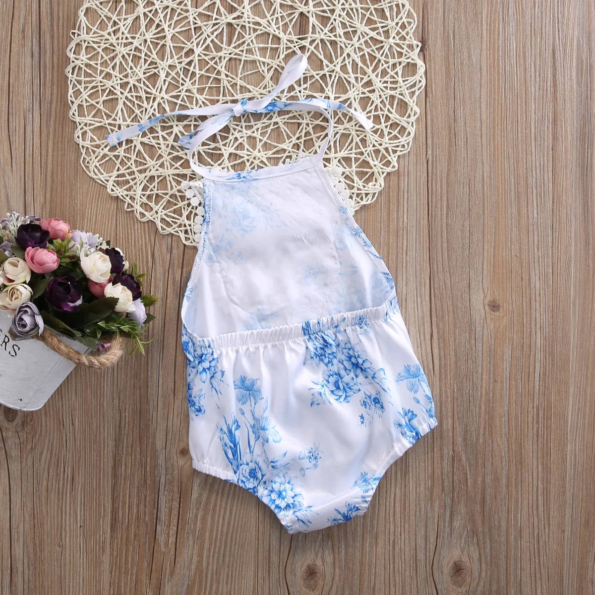 Newborn Babies Floral Halter Bodysuits Toddler Baby Girls Lace Flower Backless Bodysuit One-Piece 0-24M Clothes
Newborn Babies Floral Halter Bodysuits Toddler Baby Girls Lace Flower Backless Bodysuit One-Piece 0-24M Clothes