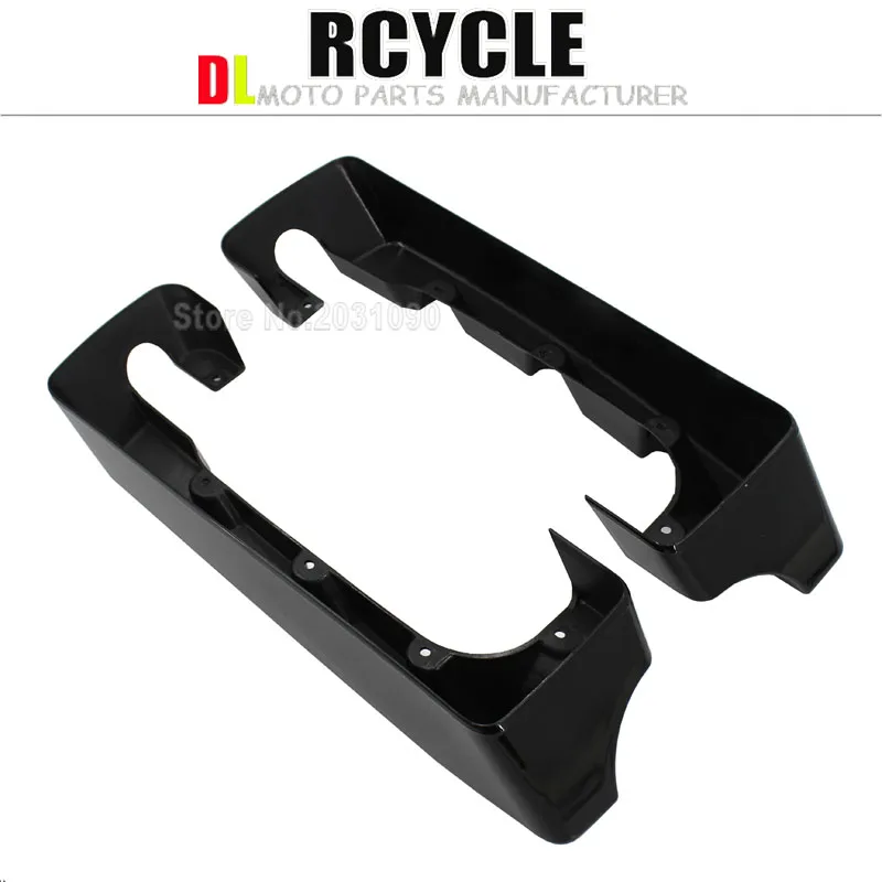 Black 4" Hard Stretched Saddle Bag Extensions For Harley Touring Road Glide King Ship 94-13
Black 4" Hard Stretched Saddle Bag Extensions For Harley Touring Road Glide King Ship 94-13