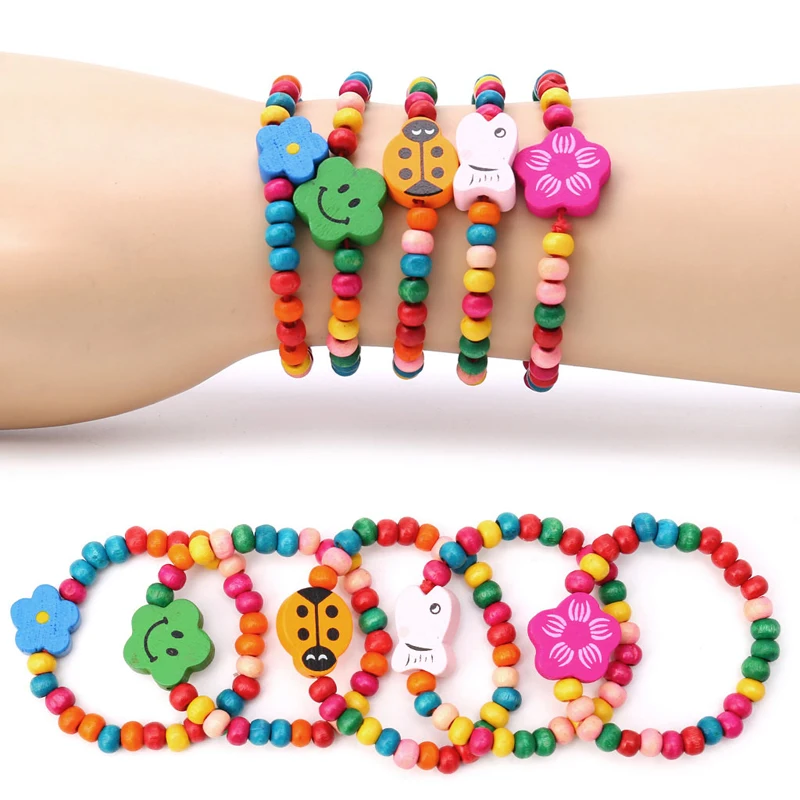 5Pcs Lovely Kids Children Wood Elastic Bead Bracelets Birthday Party Jewelry Gift
5Pcs Lovely Kids Children Wood Elastic Bead Bracelets Birthday Party Jewelry Gift
