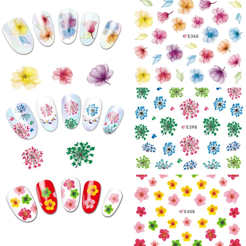 100Sheets/lot Nail Art 3D Decal Stickers -#E36121 Nail Art 3D Decal Stickers Bright Multicolored Flowers Floral Roses Gel Polish
100Sheets/lot Nail Art 3D Decal Stickers -#E36121 Nail Art 3D Decal Stickers Bright Multicolored Flowers Floral Roses Gel Polish