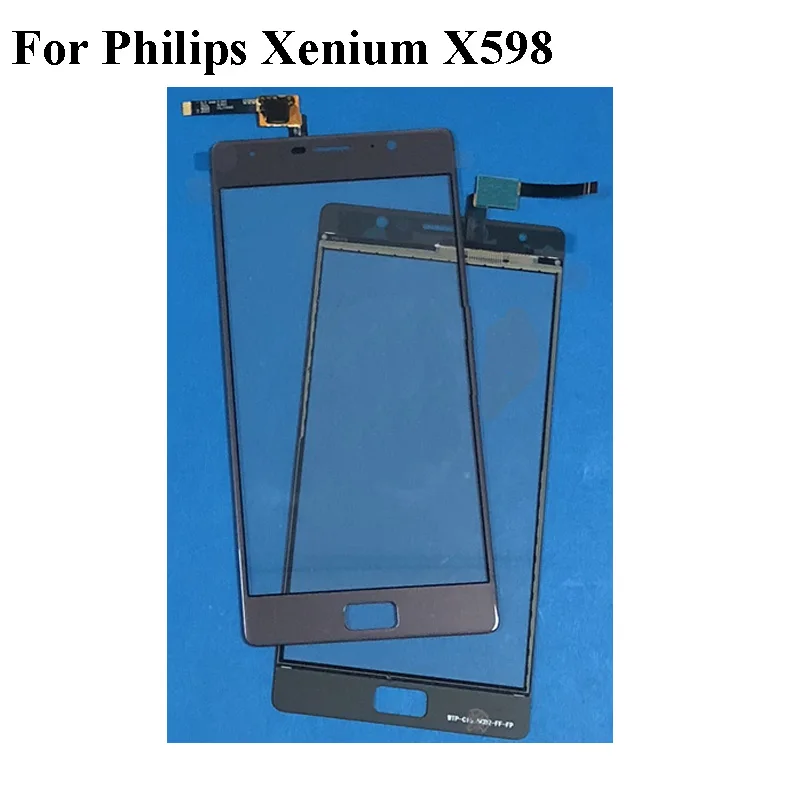 Высококачественный для Philips Xenium X598 сенсорный экран дигитайзер X 598 емкостный
