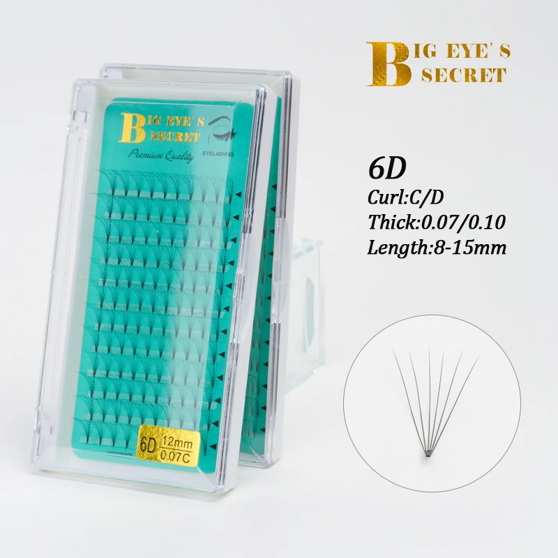 Big Eye's Secret Short Stem 6D Premade Fans Volume Lashes Extension Professional Cils Volume Eyelashes Russian Volume Lashes
Big Eye's Secret Short Stem 6D Premade Fans Volume Lashes Extension Professional Cils Volume Eyelashes Russian Volume Lashes