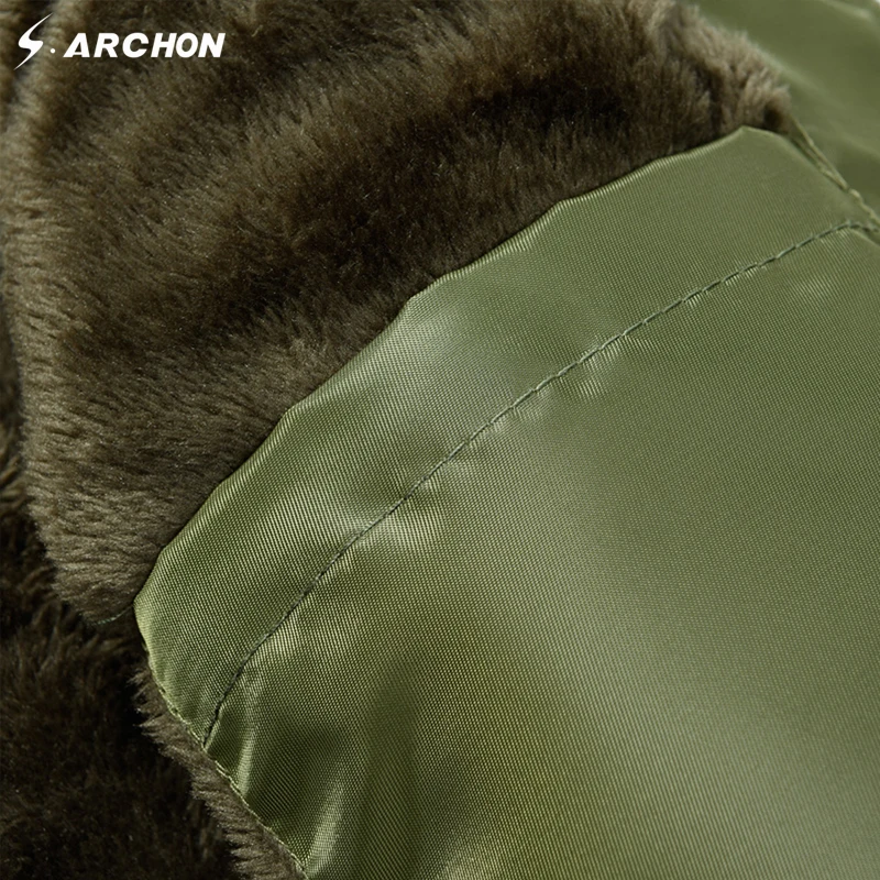S.ARCHON US Air Force Airborne Tactical Bomber Jackets Men Hooded Fur Collar Military Pilot Jacket Winter Warm Army Flight Coats
S.ARCHON US Air Force Airborne Tactical Bomber Jackets Men Hooded Fur Collar Military Pilot Jacket Winter Warm Army Flight Coats
