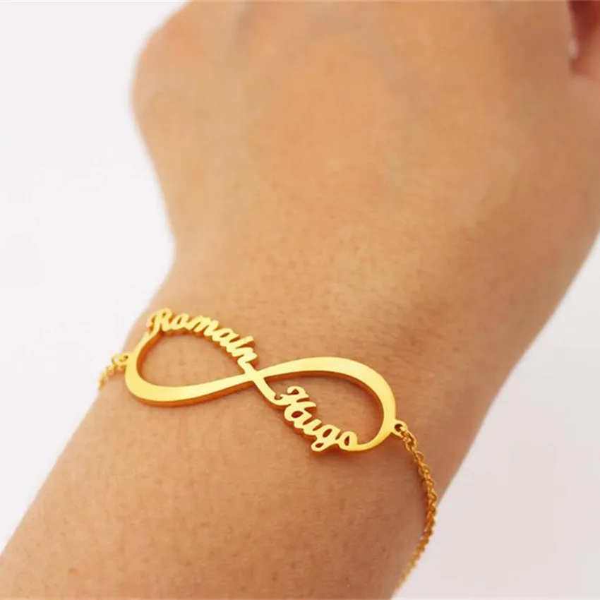 Custom Infinity Symbol Bracelet For Women Personalized Two Name Erkek Bileklik Wedding Jewelry Bridesmaid Gifts
Custom Infinity Symbol Bracelet For Women Personalized Two Name Erkek Bileklik Wedding Jewelry Bridesmaid Gifts