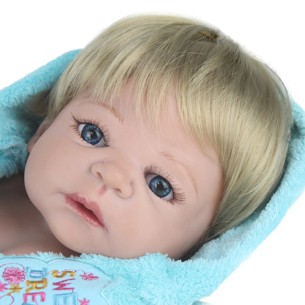 NPKDOLL 55 см мягкие силиконовые куклы для новорожденных Реалистичная кукла 22 дюйма