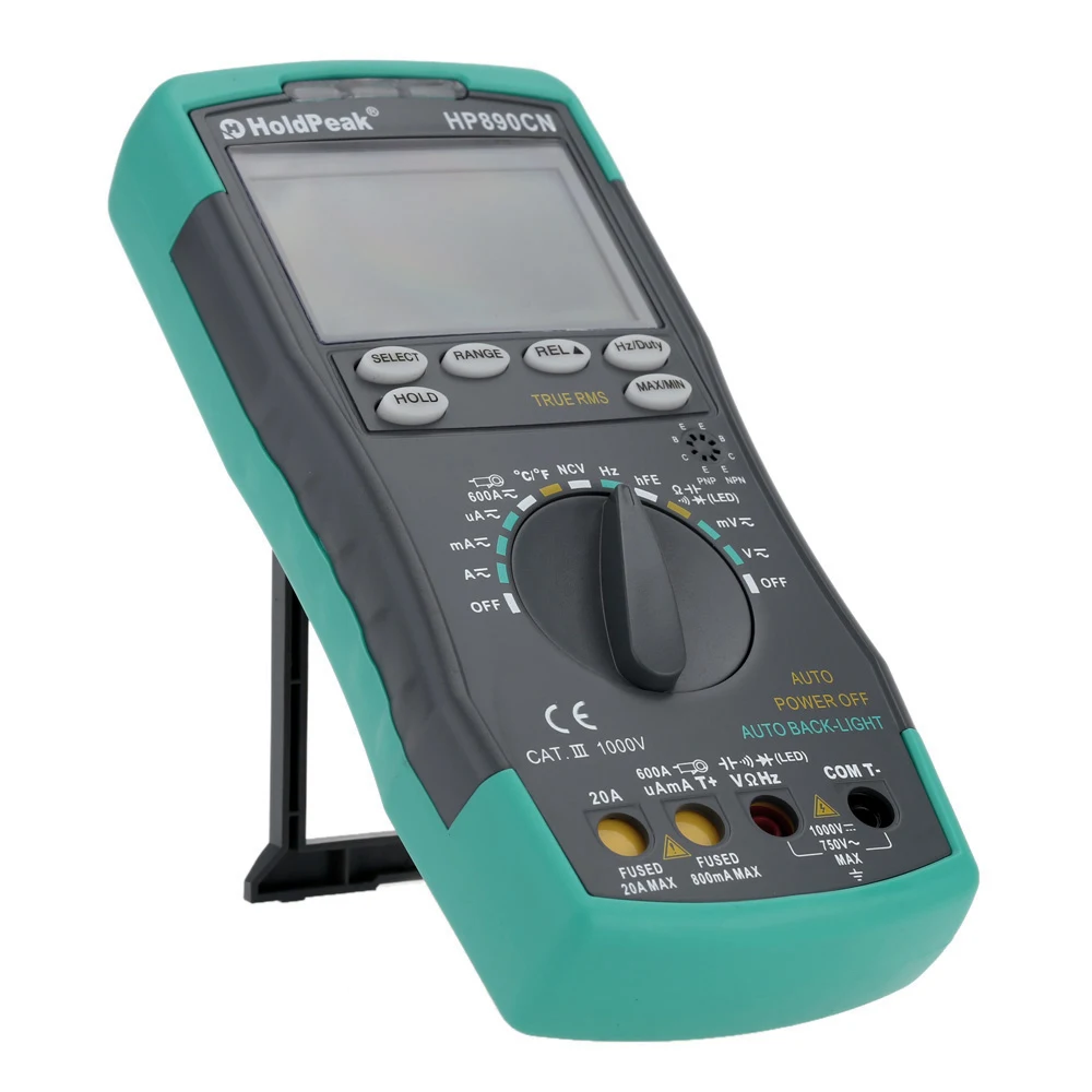 Digital Multimeter DMM with NCV Detector Voltage Current Meter Resistance Diode Capaticance Tester LCD
Digital Multimeter DMM with NCV Detector Voltage Current Meter Resistance Diode Capaticance Tester LCD