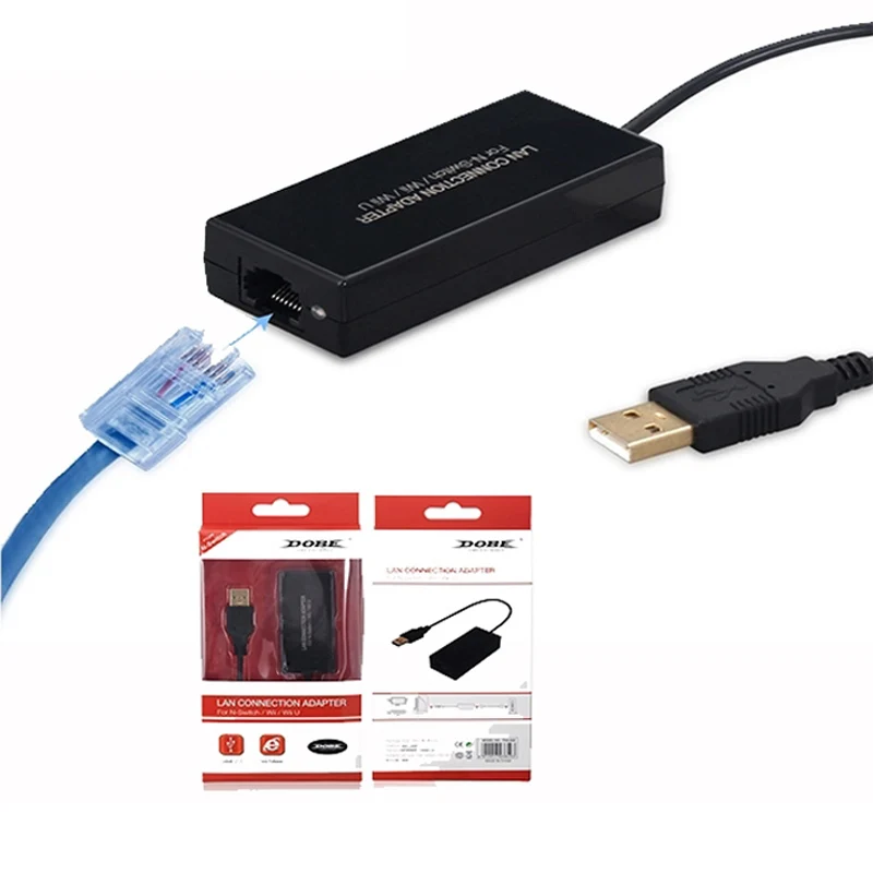 Для Nintendo Switch/для Wii U Lan адаптер для подключения USB Ethernet Сетевая карта 100 Мбит/с 2 0 |