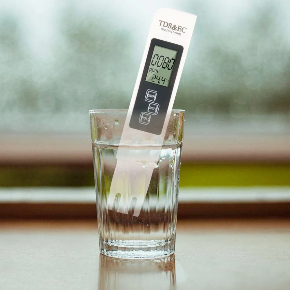 TDS Meter Water Quality Tester with Digital Display for Household Drinking Water Aquarium Swimming Pools
TDS Meter Water Quality Tester with Digital Display for Household Drinking Water Aquarium Swimming Pools