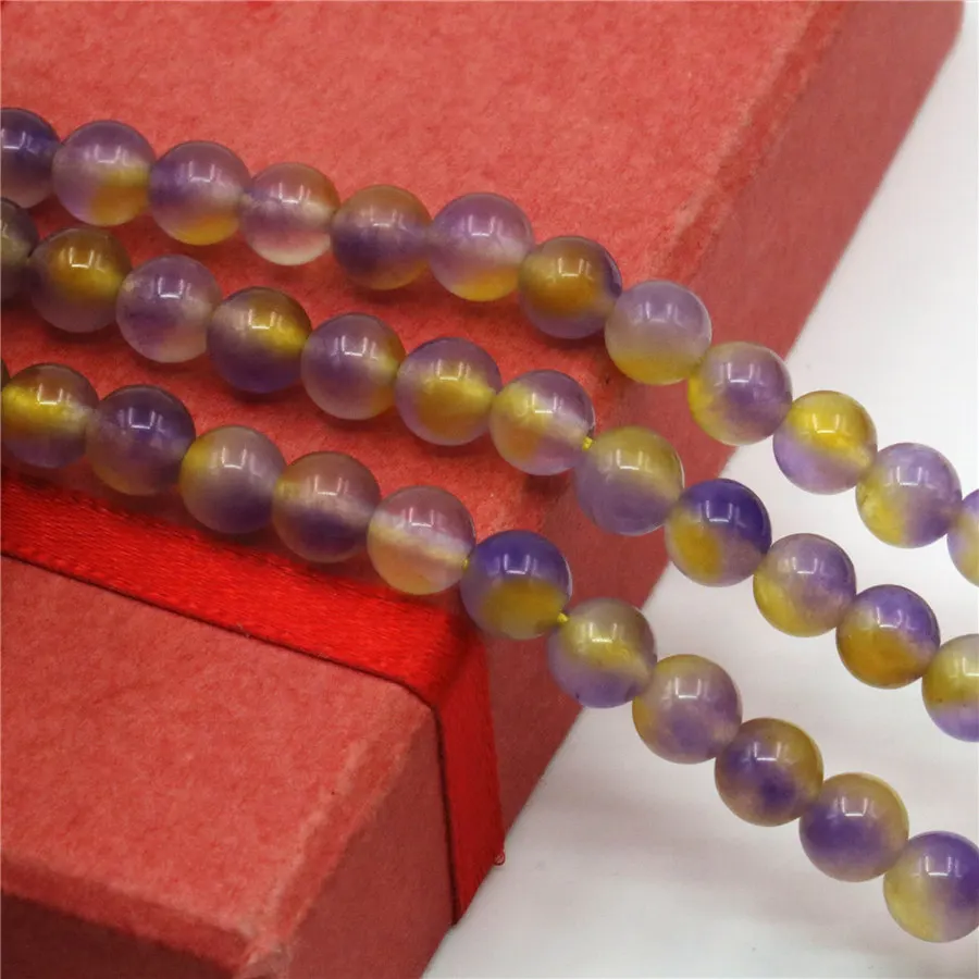 Multi Dimension Colorful Semi-precious Stone High-quality Round Violet Yellow Beads Jewelry Accessories 15inch Necklace
Multi Dimension Colorful Semi-precious Stone High-quality Round Violet Yellow Beads Jewelry Accessories 15inch Necklace