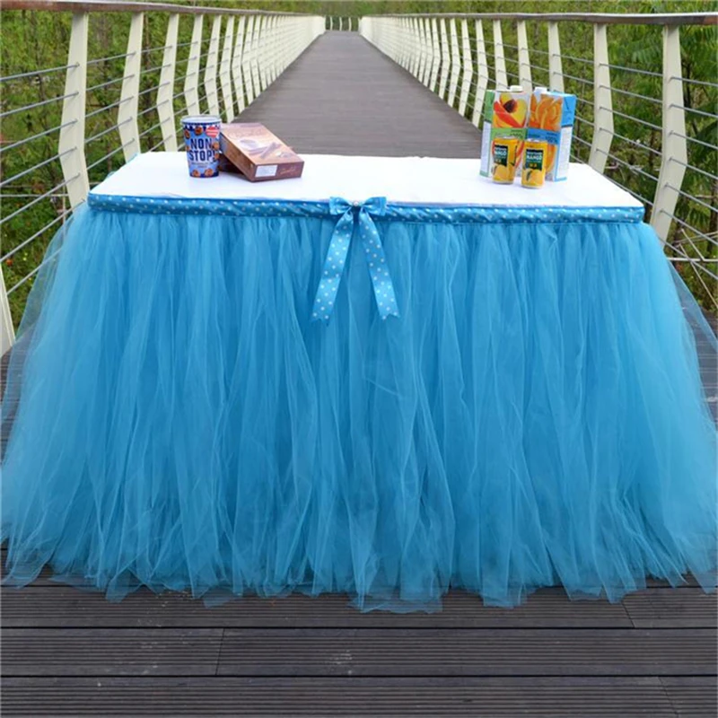 Christmas Tulle Tutu Table Skirt Tableware For Wedding Decoration Baby Shower Party Supplies Wedding Table Skirting Home Textile
Christmas Tulle Tutu Table Skirt Tableware For Wedding Decoration Baby Shower Party Supplies Wedding Table Skirting Home Textile
