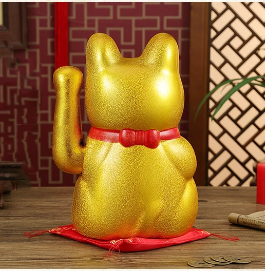 Cute 7inch Gold Ceramic Lucky Cat Figurines Feng Shui Wealth Ornaments Electric Waving Shaking Hands Home Decoration Accessories
Cute 7inch Gold Ceramic Lucky Cat Figurines Feng Shui Wealth Ornaments Electric Waving Shaking Hands Home Decoration Accessories