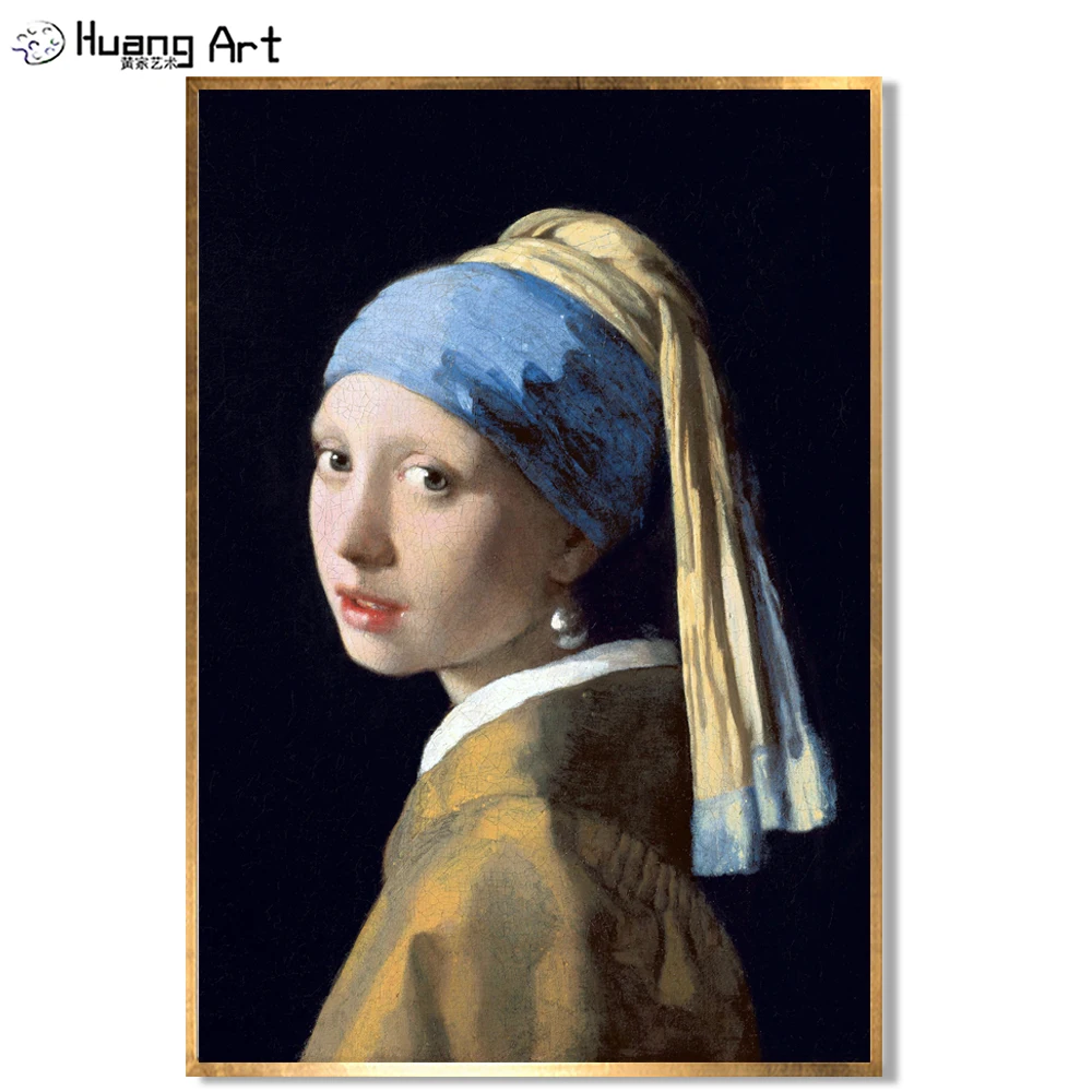 High Quality Handmade Imitate Portrait Art Wall Decoration Oil Painting On Canvas Famous The Girl with a Pearl Earring Painting
High Quality Handmade Imitate Portrait Art Wall Decoration Oil Painting On Canvas Famous The Girl with a Pearl Earring Painting
