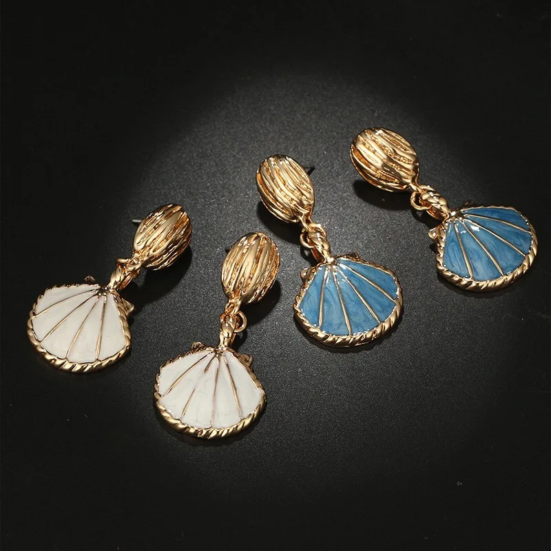 10pairs Fashion high quality gold tone enamel sea shell summer style Earrings Set jewelry for girl's gift
10pairs Fashion high quality gold tone enamel sea shell summer style Earrings Set jewelry for girl's gift