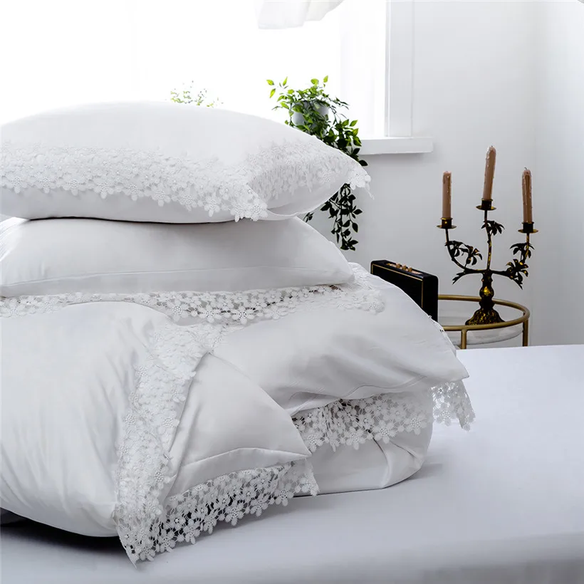White Green Lace Edge Tencel Soft Summer Duvet Cover Bedding Set 3Pcs US size Twin Queen King Girls Bedding set Pillow case
White Green Lace Edge Tencel Soft Summer Duvet Cover Bedding Set 3Pcs US size Twin Queen King Girls Bedding set Pillow case
