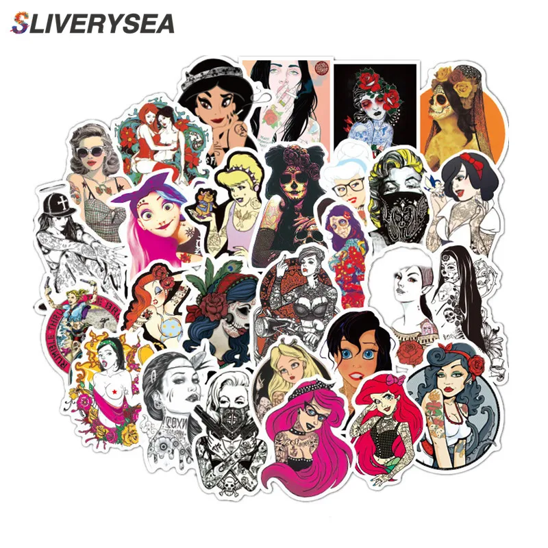 50Pcs Personality Tattoos Sexy Cartoon Anime Cartoon Graffiti Sticker Suitcase Guitar Car styling Stickers
50Pcs Personality Tattoos Sexy Cartoon Anime Cartoon Graffiti Sticker Suitcase Guitar Car styling Stickers