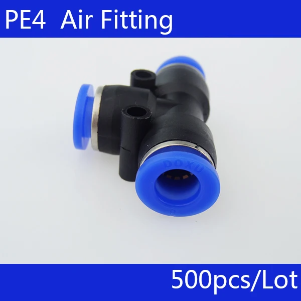 PE4 Free shipping 500Pcs Pneumatic 4mm to 4mm T Type One Touch Push In Quick Fittings
PE4 Free shipping 500Pcs Pneumatic 4mm to 4mm T Type One Touch Push In Quick Fittings