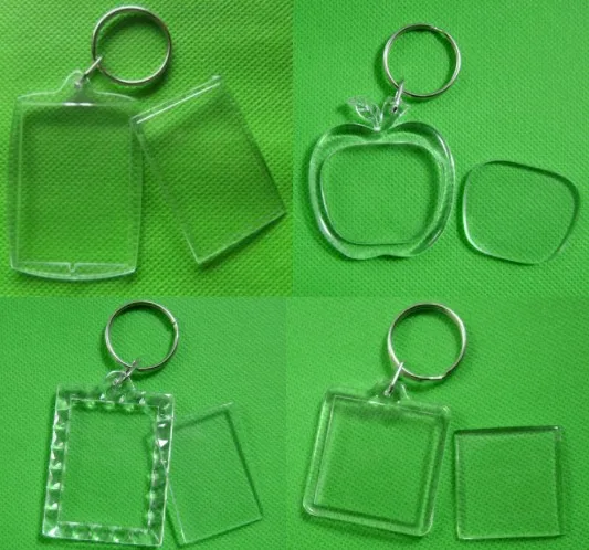 300Pcs / lot Rectangle / heart / round Styles Transparent white acrylic insert Photo frame Photo keychain keyring DIY Split ring
300Pcs / lot Rectangle / heart / round Styles Transparent white acrylic insert Photo frame Photo keychain keyring DIY Split ring