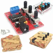 Function Signal Generator DIY Kit Sine/Triangle/Square Output 1Hz-1MHz Signal Generator Adjustable Frequency Amplitude XR2206