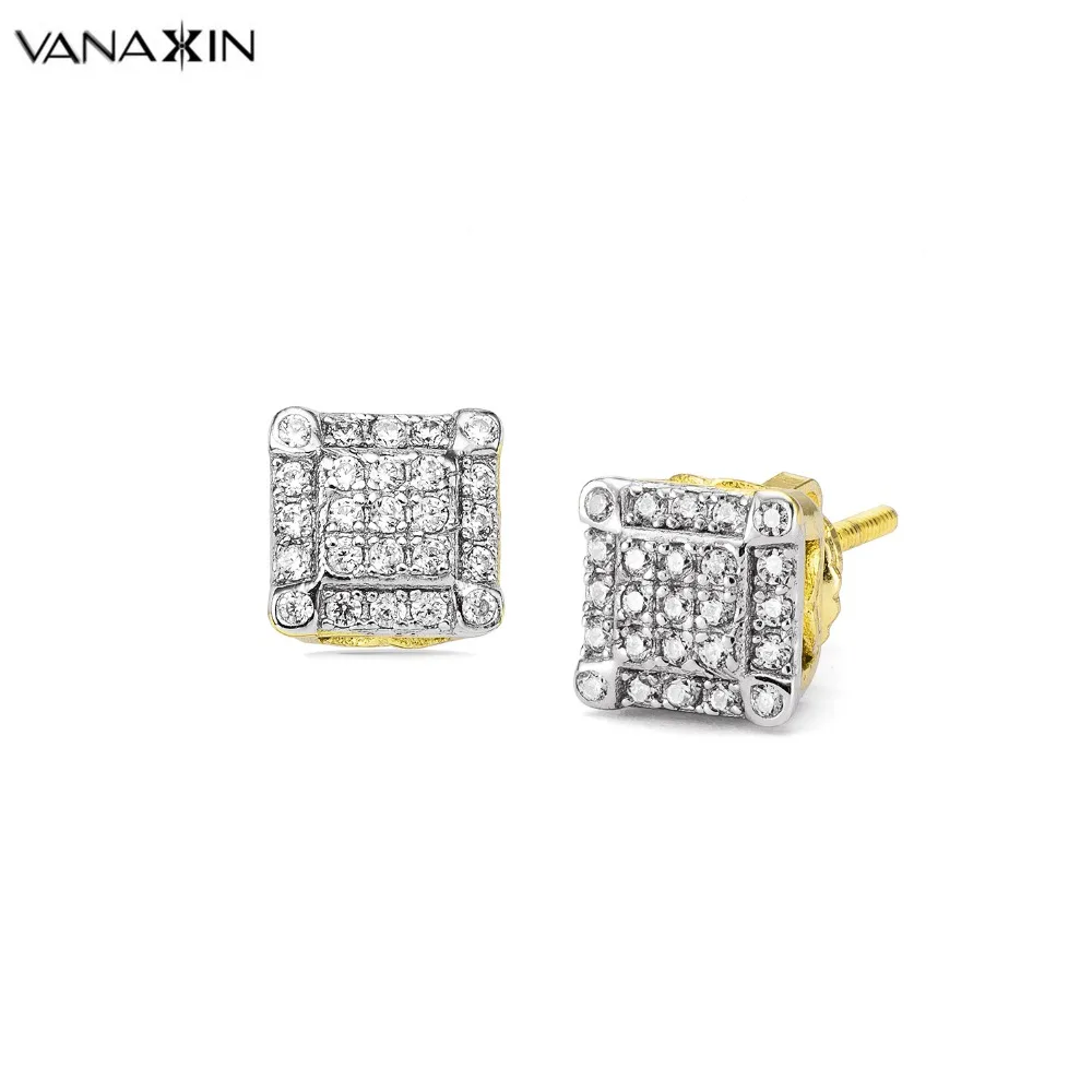 

Серьги-гвоздики VANAXIN из стерлингового серебра 925 пробы для женщин Brincos Bijoux AAA CZ серьги с кристаллами ювелирные изделия коробка
