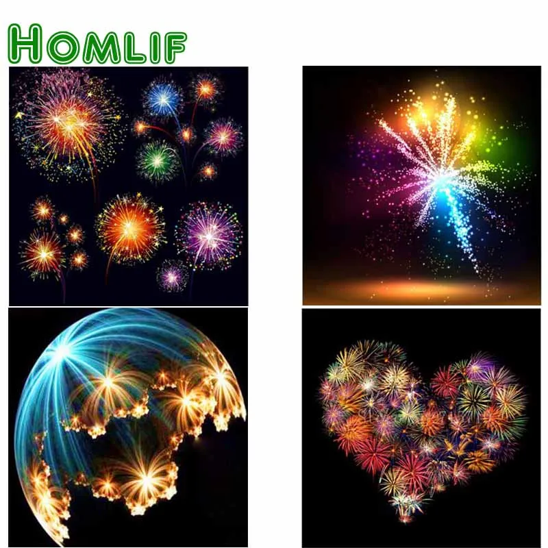 HOMLIF Full Square/Round Drill 5D DIY Diamond Painting Love Heart Pyrotechnics Fireworks Scenery Embroidery Cross-Stitch Picture
HOMLIF Full Square/Round Drill 5D DIY Diamond Painting Love Heart Pyrotechnics Fireworks Scenery Embroidery Cross-Stitch Picture