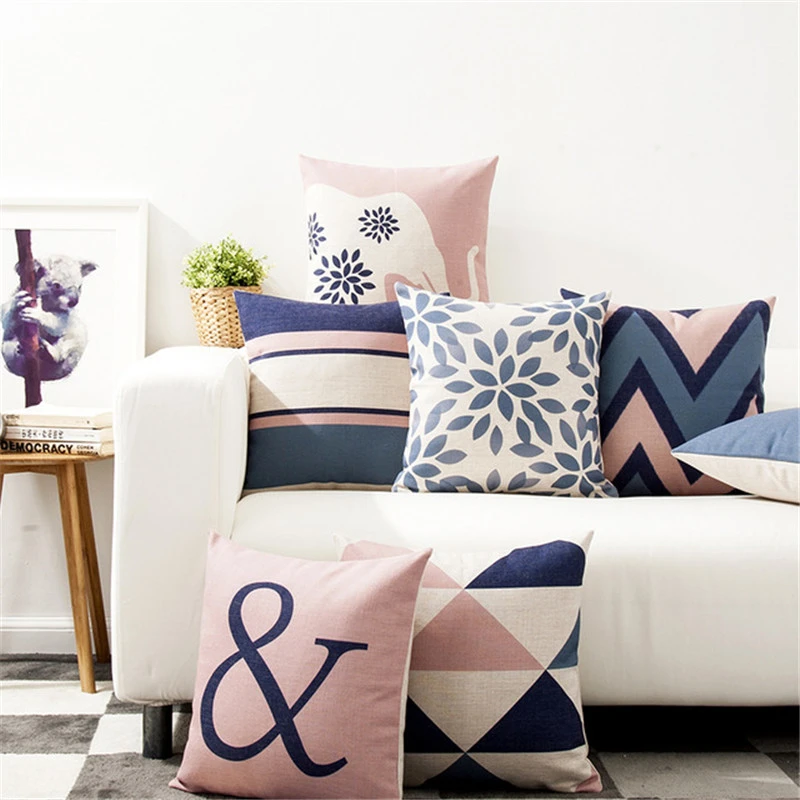 Nordic Design Cushion Cover Pink Blue Geometric Throw Pillowcase 45cmX45cm Color Decoration Home Office Car Bed Seat Pillow Case
Nordic Design Cushion Cover Pink Blue Geometric Throw Pillowcase 45cmX45cm Color Decoration Home Office Car Bed Seat Pillow Case