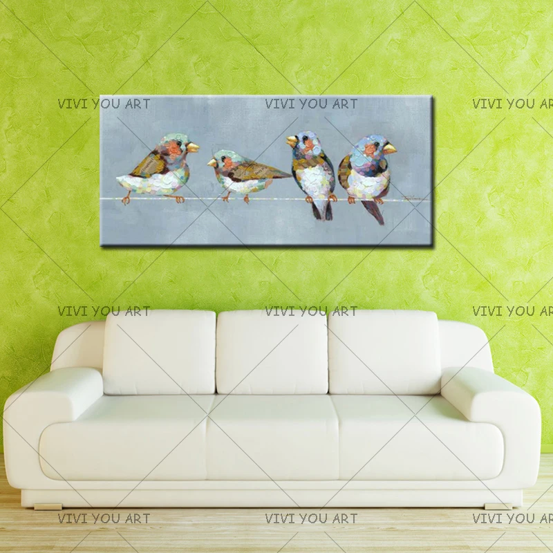 Artist Hand-painted High Quality Wall Art Animal Oil Painting On Canvas Modern Birds Paintings Art Decor For Living Room As Gift
Artist Hand-painted High Quality Wall Art Animal Oil Painting On Canvas Modern Birds Paintings Art Decor For Living Room As Gift