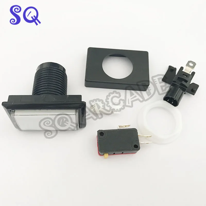 12v 33*51mm rectangle white lighted led push button straight edge for on tough arcade machine
12v 33*51mm rectangle white lighted led push button straight edge for on tough arcade machine