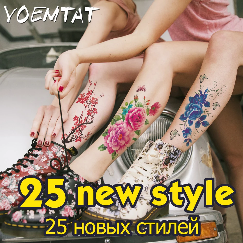 25 style flower arm shoulder tattoo stickers flash henna tattoo fake waterproof temporary tattoos sticker women
25 style flower arm shoulder tattoo stickers flash henna tattoo fake waterproof temporary tattoos sticker women