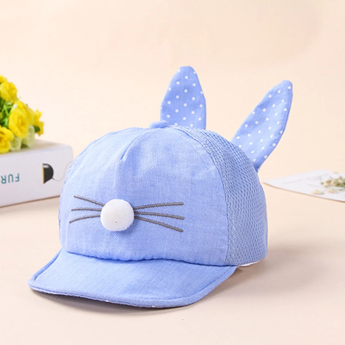 Cute Baby Sun Hats for Girls Boy Summer Lovely Solid Point Baseball Cap Sunhat Baby Bonnet Cotton Unisex Dot Soft Hat with Ear
Cute Baby Sun Hats for Girls Boy Summer Lovely Solid Point Baseball Cap Sunhat Baby Bonnet Cotton Unisex Dot Soft Hat with Ear