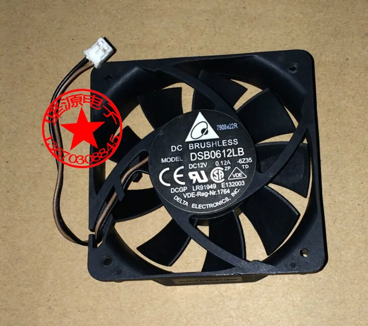 Серверный охлаждающий вентилятор Delta Electronics DSB0612LB 6Z35 DC 12 В 0.12A 60x60x15 мм
Серверный охлаждающий вентилятор Delta Electronics DSB0612LB 6Z35 DC 12 В 0.12A 60x60x15 мм