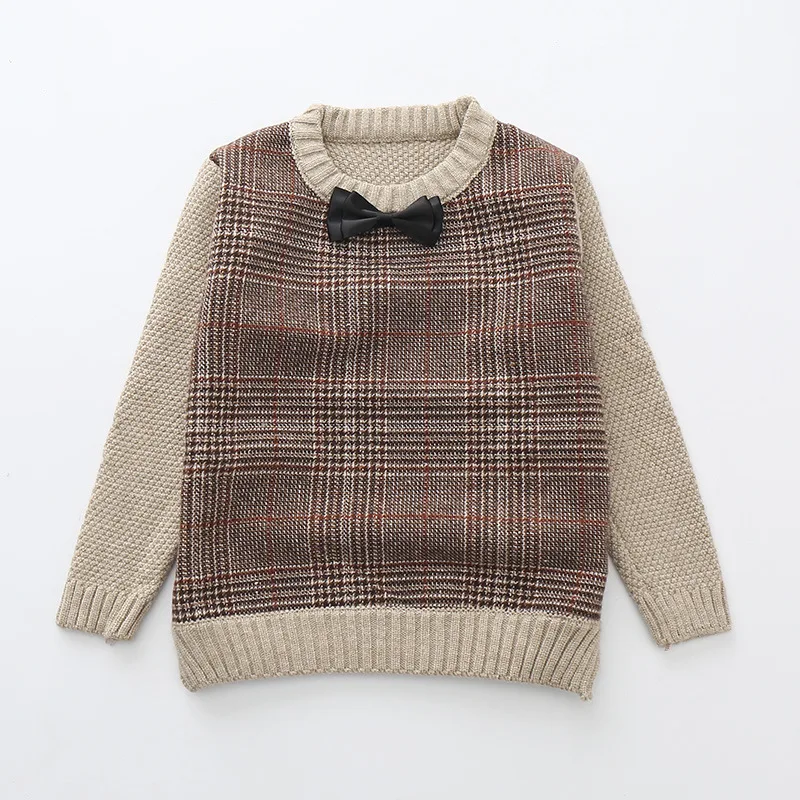 British Style 2017 Fall Winter Little Boys Fashion Plaid Bowtie Thick Plus Velvet Knitted Sweaters Children Knitwear Baby Kids
British Style 2017 Fall Winter Little Boys Fashion Plaid Bowtie Thick Plus Velvet Knitted Sweaters Children Knitwear Baby Kids