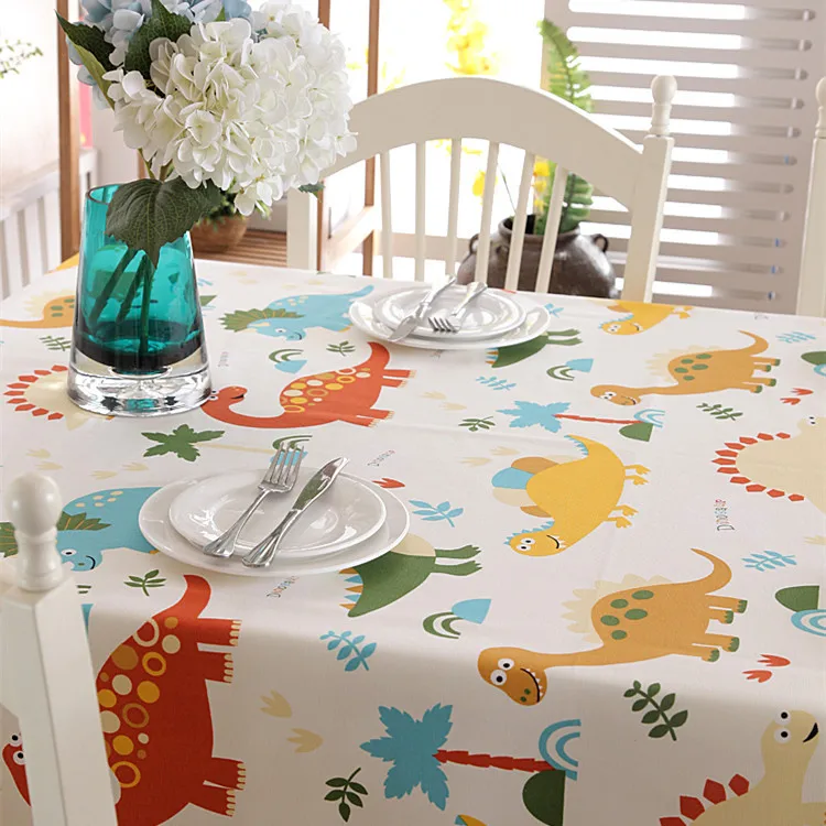 High Quality Cotton thick table cloth personalized cartoon dinosaur children table cloth
High Quality Cotton thick table cloth personalized cartoon dinosaur children table cloth