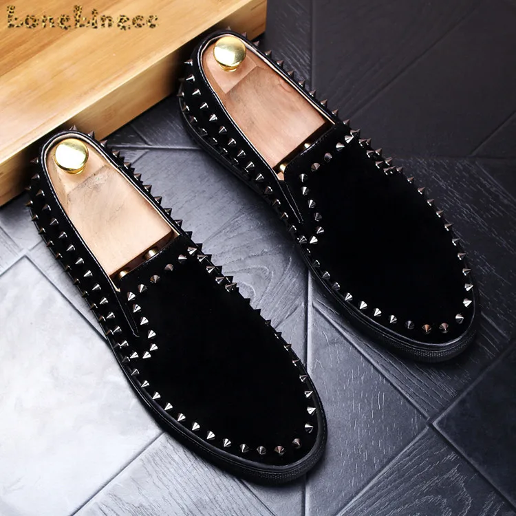 Point Spike Cover Round Toe Fashion Men Studded Flat Summer Loafer Leather High Quality Sports Shoe Casual Men Mocassins Slip On
Point Spike Cover Round Toe Fashion Men Studded Flat Summer Loafer Leather High Quality Sports Shoe Casual Men Mocassins Slip On