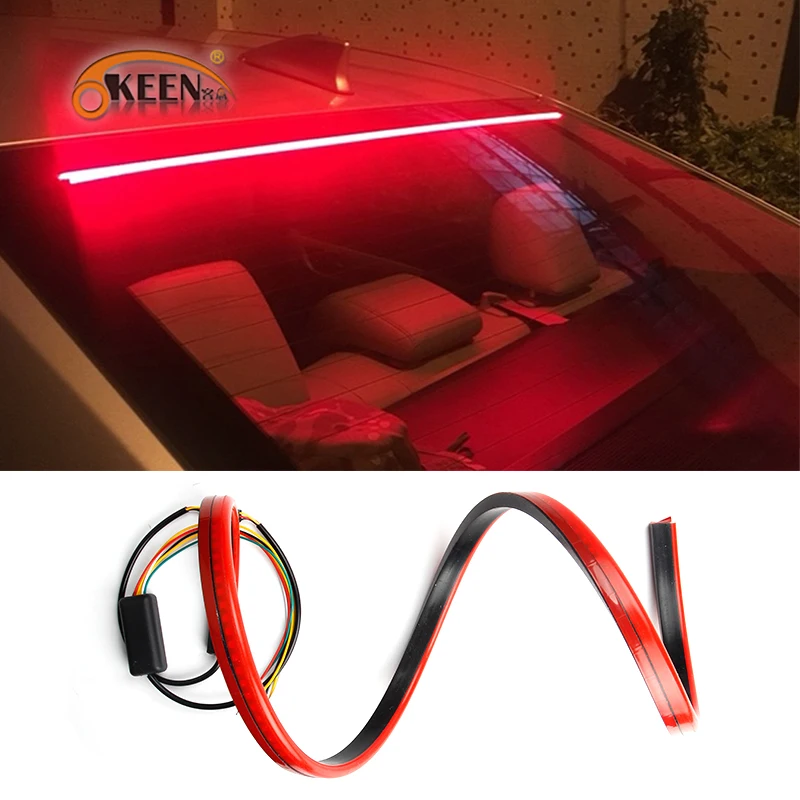 OKEEN Super Bright Red Flowing Flashing additional Car Third Brake Light Tail High Mount Stop Lamp 12V Car Turn Signal Strip
OKEEN Super Bright Red Flowing Flashing additional Car Third Brake Light Tail High Mount Stop Lamp 12V Car Turn Signal Strip