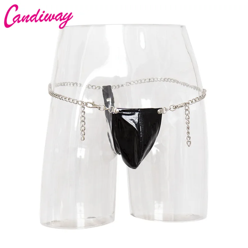 Candiway Mens Sexy Men's Artificial Leather Thong Jocks Brief Fetish Sexy Underwear Exotic Apparel Sexy Costumes Party Lingerie
Candiway Mens Sexy Men's Artificial Leather Thong Jocks Brief Fetish Sexy Underwear Exotic Apparel Sexy Costumes Party Lingerie